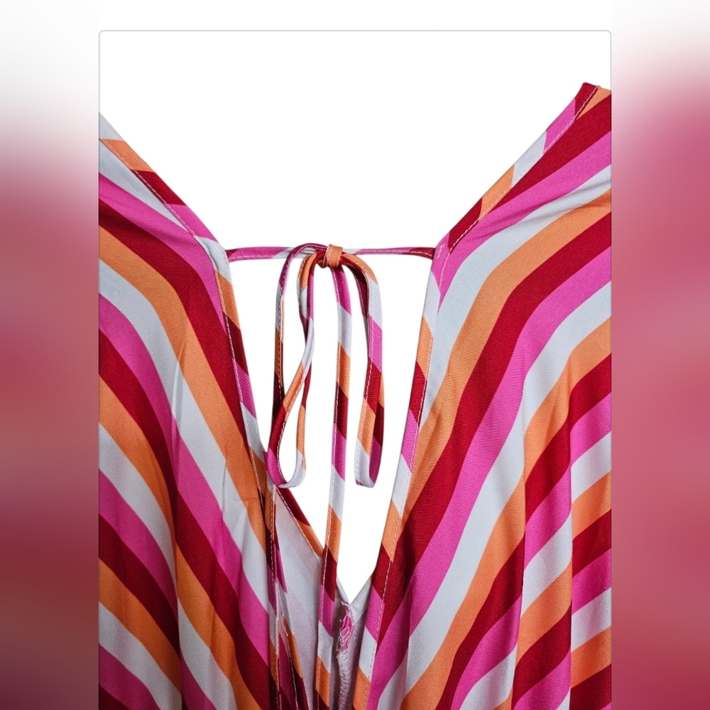 Striped Boho  Multicolor Maxi Dress - Picture 5 of 8